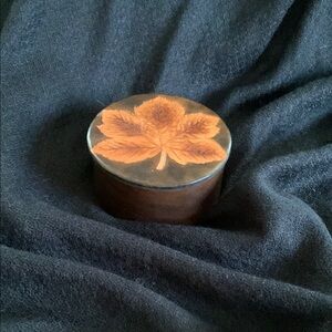 Leather trinket box
